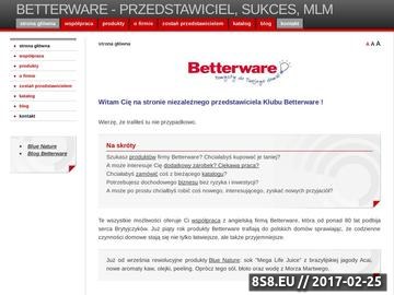 Zrzut strony Betterware - przedstawiciel, sukces, MLM