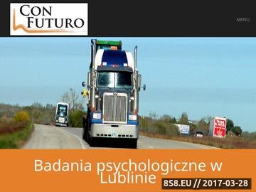 Zrzut strony Badania psychotechniczne kierowców w Lublinie