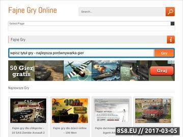 Zrzut strony Witryna Fajne-Gry.pl zgromadziła ciekawe gry online i wiele innych.