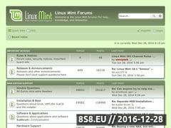 Thumbnail of Linux Mint Forums Website