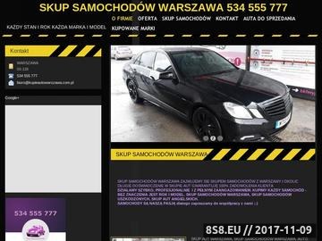 Zrzut strony Auto skup Warszawa