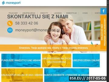 Zrzut strony Konto w banku i tani kredyt mieszkaniowy - moneyport