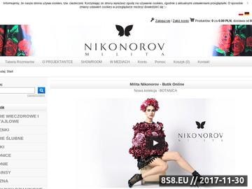 Zrzut strony Milita Nikonorov suknie ślubne