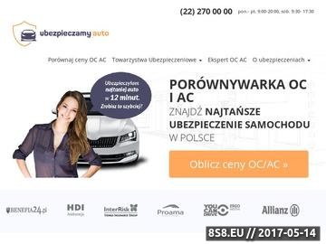 Zrzut strony Okurka.pl - porównywarka ubezpieczeń OC AC