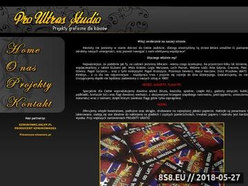 Zrzut strony PRO ULTRAS STUDIO - Projekty vlepek, szalików, flag.