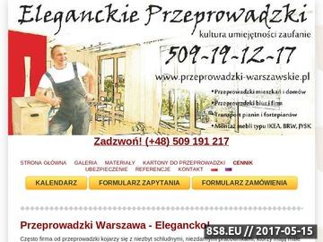 Zrzut strony Eleganckie Przeprowadzki - Przeprowadzki Warszawa