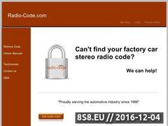 Thumbnail of Radio unlock codes - factory car stereo radio code Website
