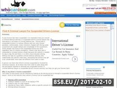 Thumbnail of Suspended Drivers License Website