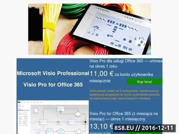 Zrzut strony Microsoft Visio Professional 2013