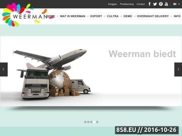 Zrzut strony Weerman, import kwiatów, transport