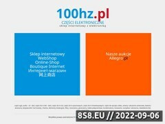 Miniaturka strony Sklep z czciami elektronicznymi - www.100hz.pl
