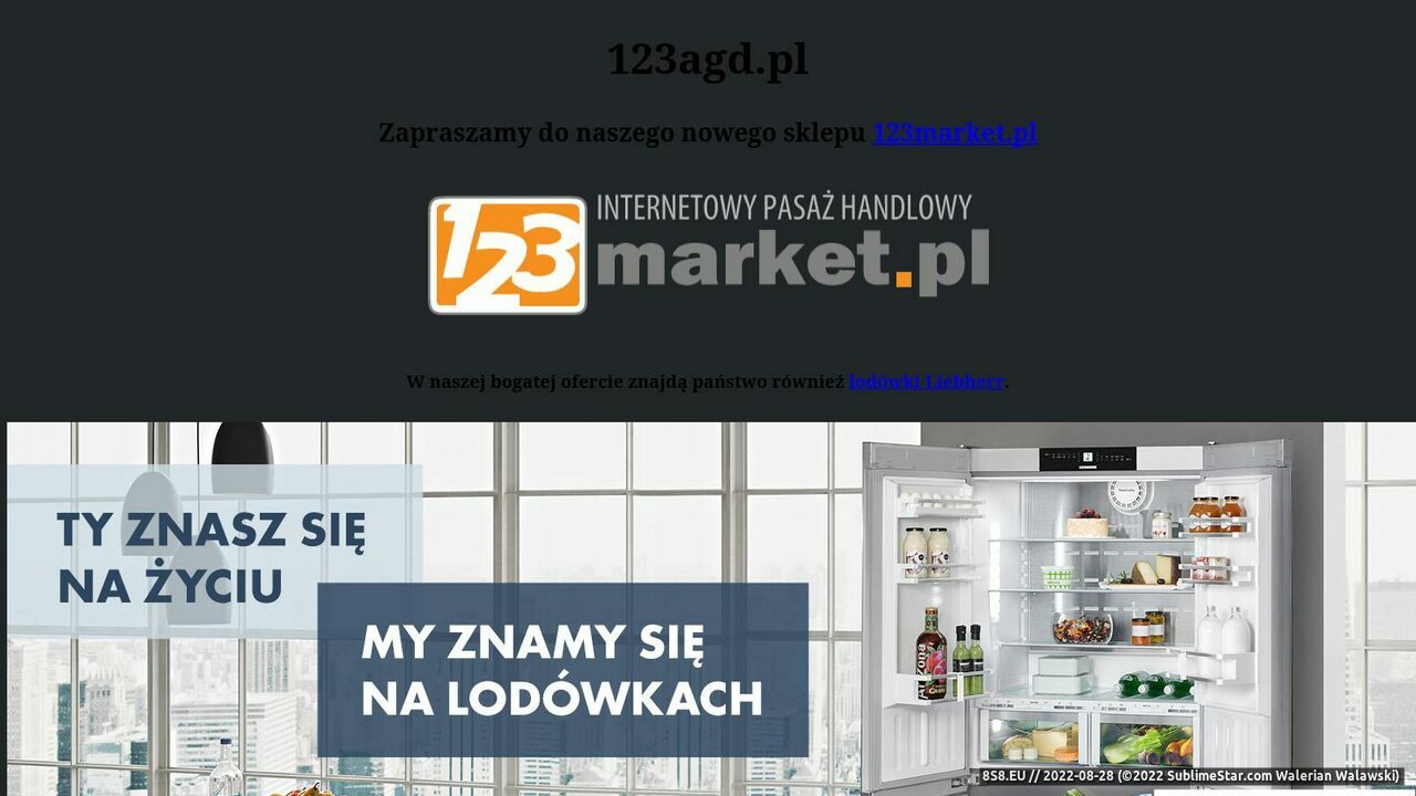 Sklep internetowy ze sprzętem AGD (strona www.123agd.pl - 123agd.pl)
