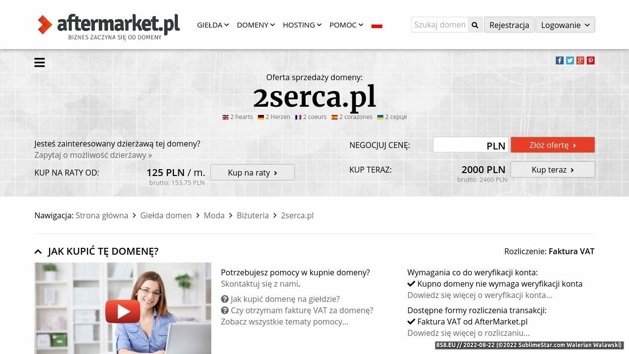 Zrzut ekranu Dekoracje Szczecin