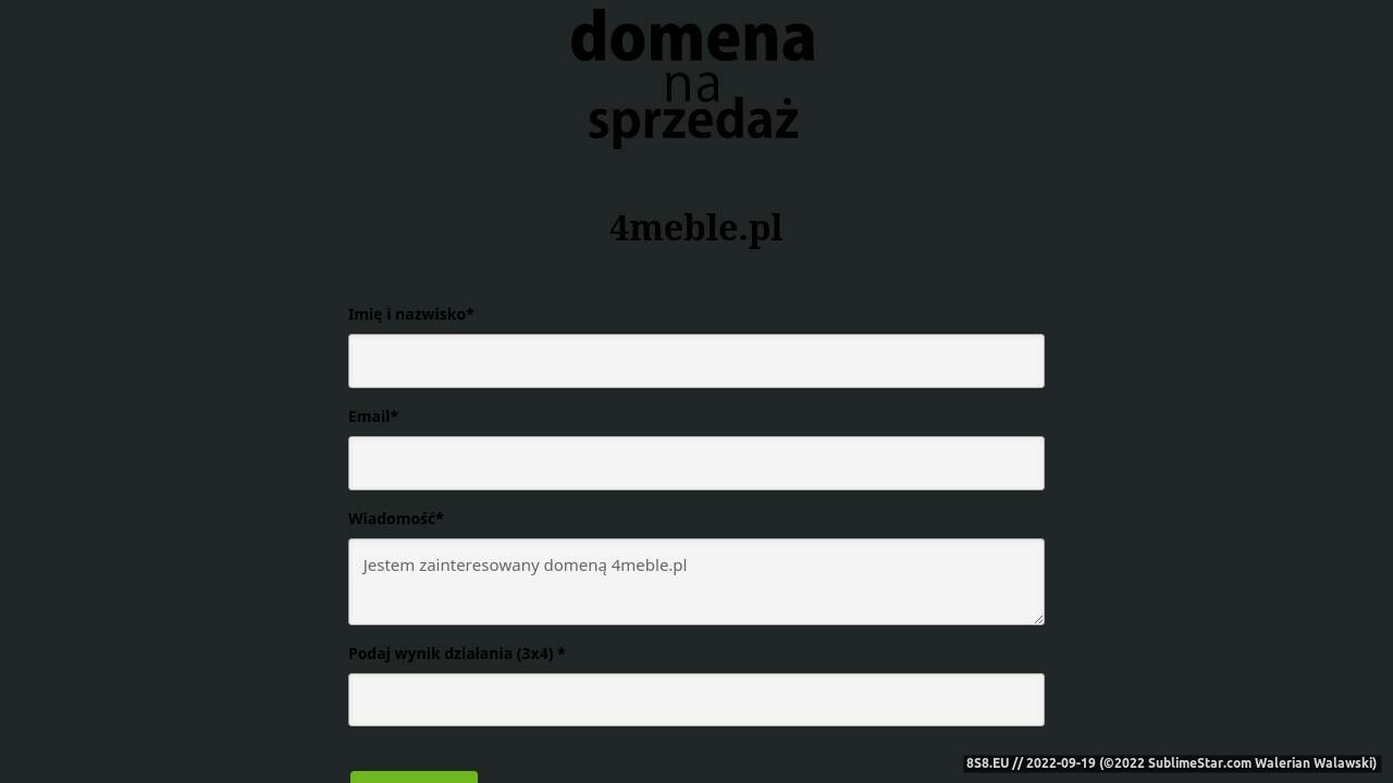 Zrzut ekranu Portal Meblowy, branża meblarska, meble, polskie meble