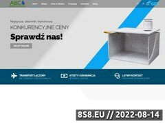 Miniaturka www.abc-szambabetonowe.pl (Szamba betonowe - <strong>zbiorniki betonowe</strong>)