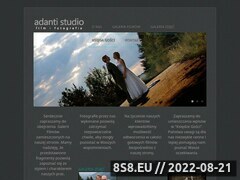 Miniaturka adanti.pl (Wideofilmowanie i fotografia ślubna)