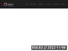 Miniaturka adevo.pl (Strony WWW, portale internetowe oraz pozycjonowanie)