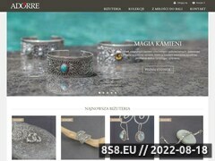 Miniaturka adorre.pl (Biżuteria srebrna - sklep z biżuterią, naszyjniki Adorre)