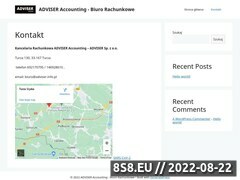 Miniaturka adviser.info.pl (Biuro rachunkowe oraz wnioski o dotacje unijne)
