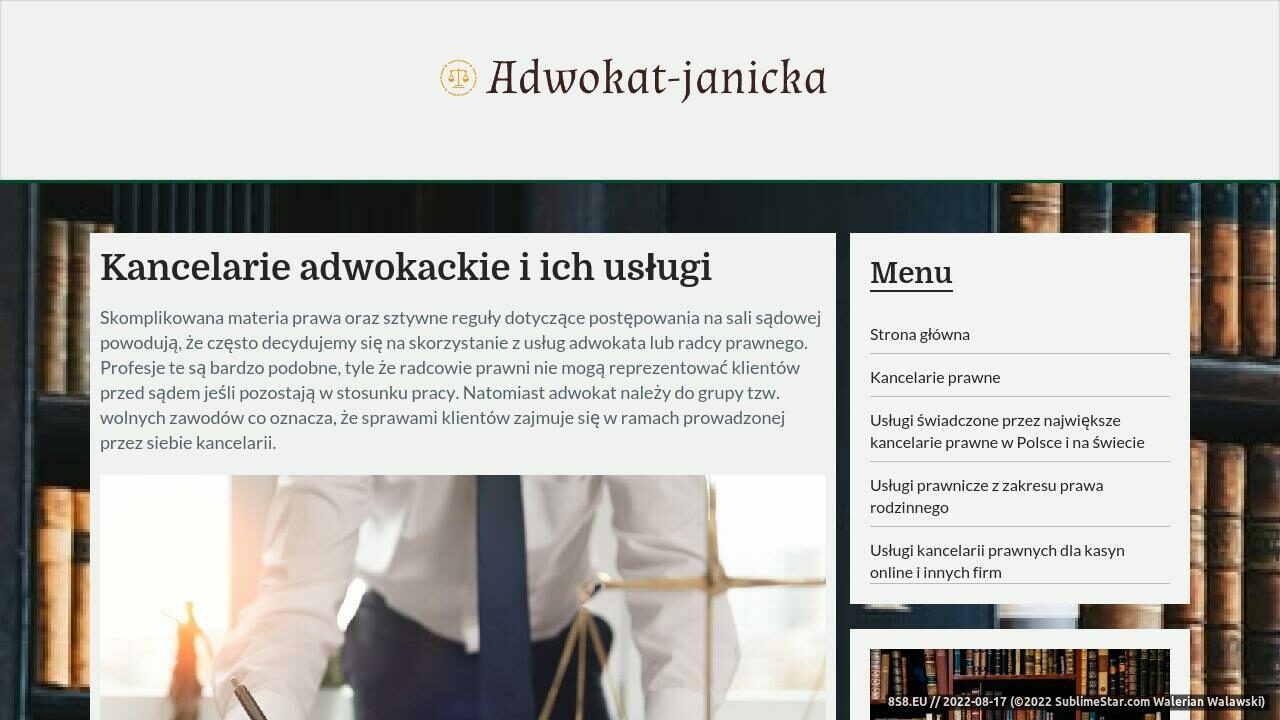 Kancelaria prawna (strona adwokat-janicka.com - Adwokat-janicka.com)