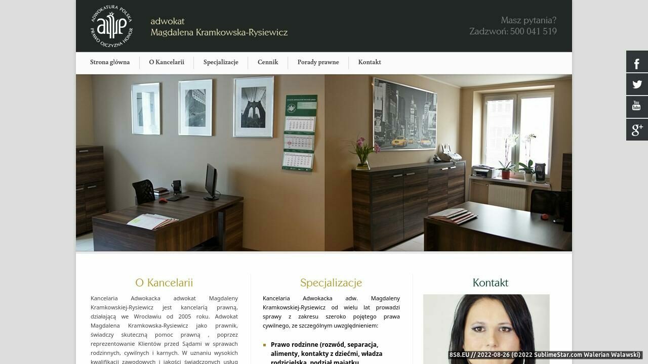 Zrzut ekranu Adwokat-wroclaw.eu
