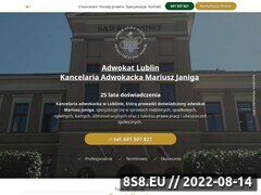 Miniaturka strony Adwokat Mariusz Janiga