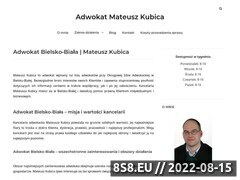 Zrzut strony Kancelaria Adwokacka Adwokat Mateusz Kubica