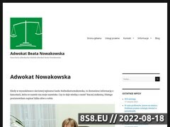 Miniaturka domeny www.adwokatnowakowska.pl
