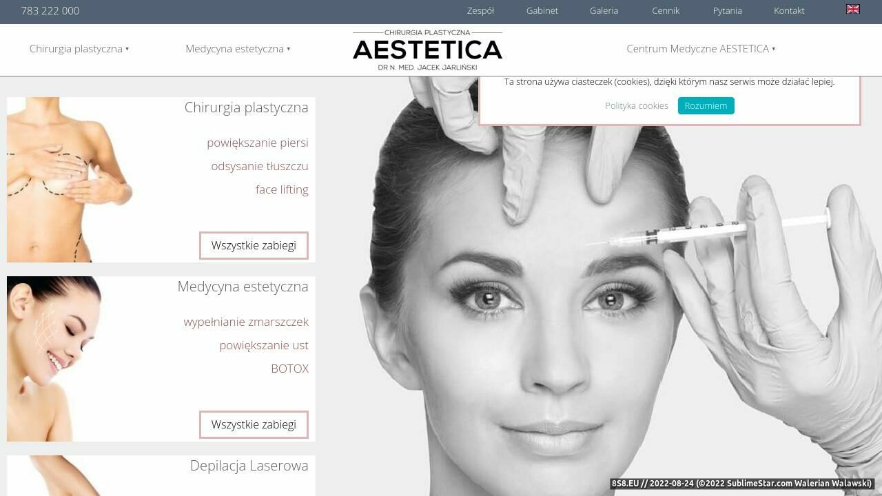 Chirurgia plastyczna i estetyczna (strona www.aestetica.pl - Aestetica.pl)