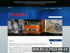 Zrzut strony Agencja Celna AGM logistyka transportowa