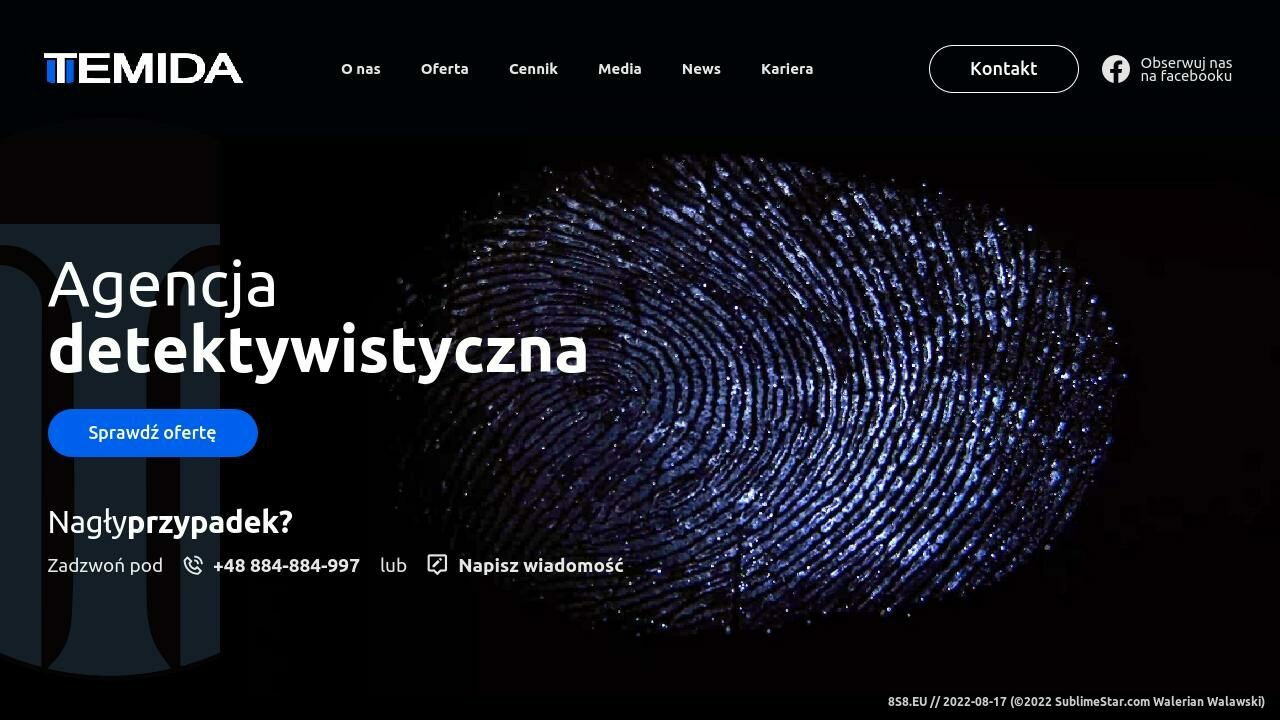 Usługi detektywistyczne (strona www.agencjatemida.pl - Temida)