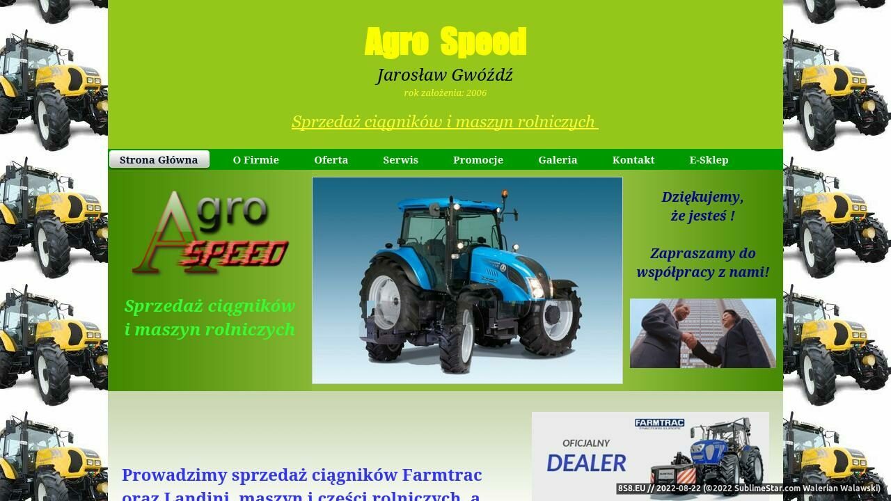 Farmtrac McCormick, maszyny i ciągniki rolnicze (strona agro-speed.pl - Agro-speed.pl)