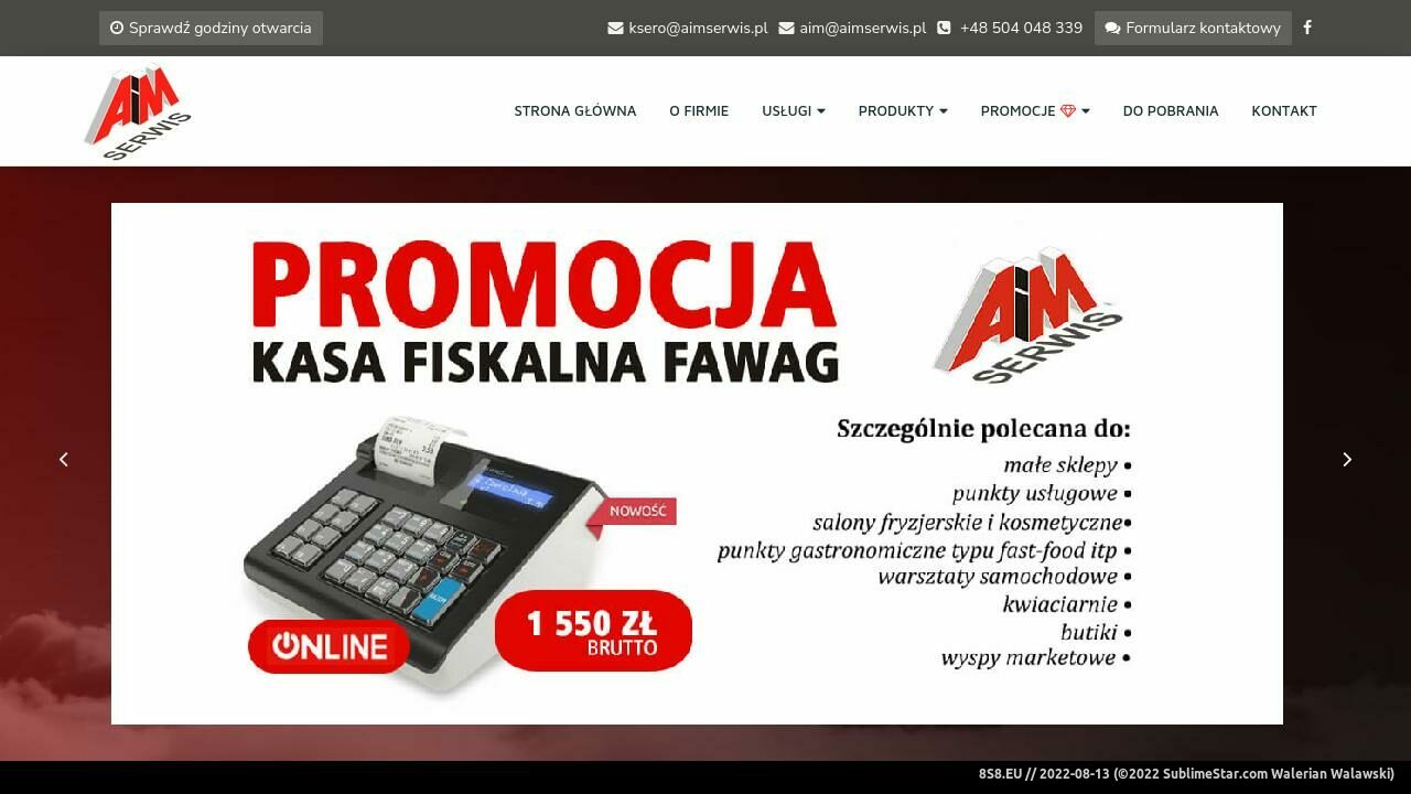 Zrzut ekranu Naprawa drukarek, druk, kasy fiskalne i oprogramowanie