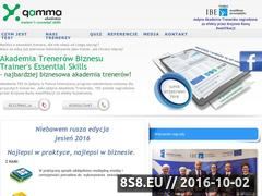 Miniaturka www.akademia-trenerow.projektgamma.pl (Prowadzenie szkoleń)