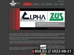 Miniaturka domeny www.alpha-bhp.pl