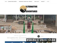 Miniaturka alternativeaerialadventures.com (Speedflying, Speedriding i Aerial Silks)
