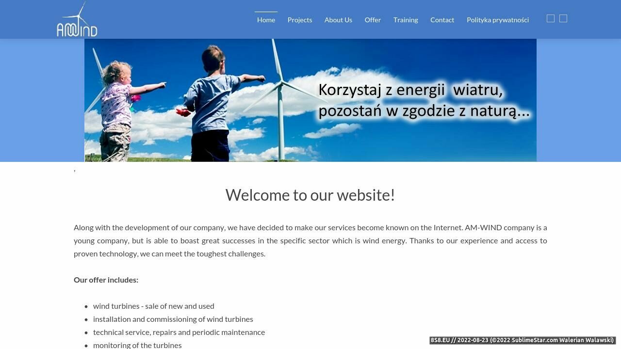 Energetyka wiatrowa (strona www.am-wind.pl - Am-wind.pl)