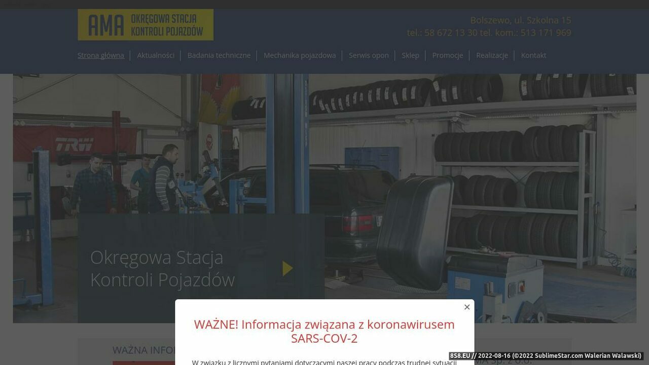 Zrzut ekranu Przedsiebiorstwo AMA sp. z o.o.