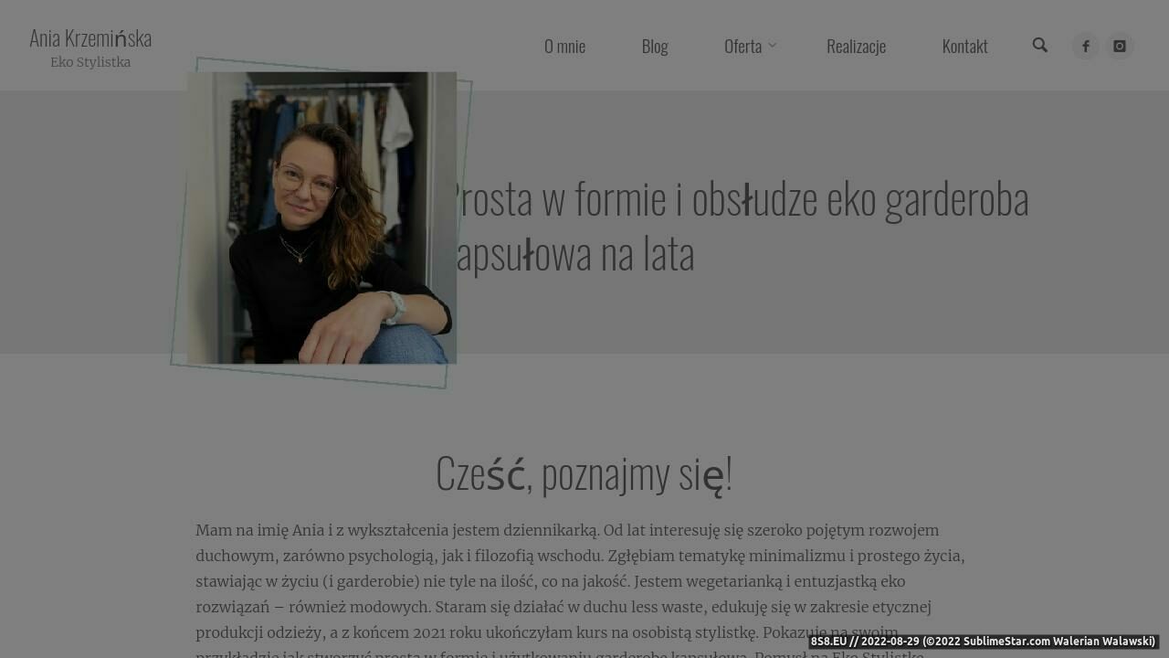 Zrzut ekranu Anna Krzemińska Galeria Biżuterii Autorskiej