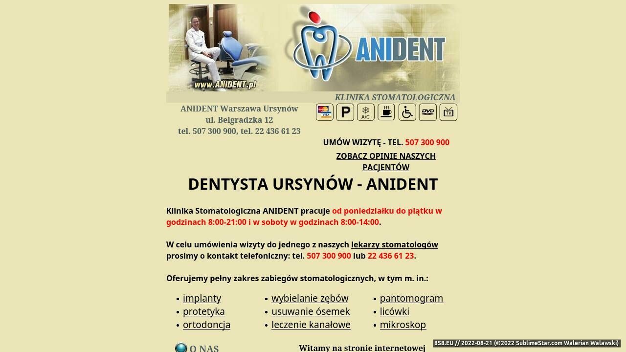 Gabinet Stomatologiczny Ursynów (strona www.anident.pl - Anident.pl)