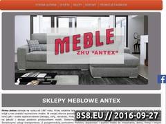 Miniaturka www.antex.mragowo.pl (<strong>meble tapicerowane</strong>, meble twarde, stoły i krzesła)