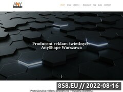 Zrzut strony Reklamy neonowe - AnyShape Warszawa