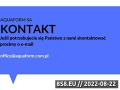 Miniaturka domeny www.aquaform.com.pl