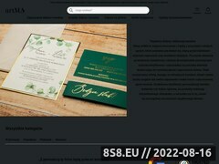 Miniaturka www.artma-zaproszenia.pl (Zaproszenia ślubne i dodatki weselne)