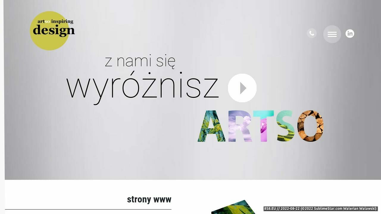 Zrzut ekranu Tworzenie stron internetowych Poznań