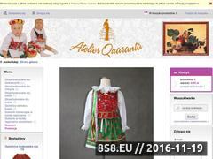 Miniaturka www.atelierquaranta.pl (Kostiumy karnawałowe: produkujemy kostiumy)