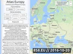 Miniaturka www.atlas-europy.pl (Obiekty geograficzne na mapie Europy)