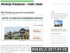 Miniaturka domeny www.atrakcjekarpacza.pl
