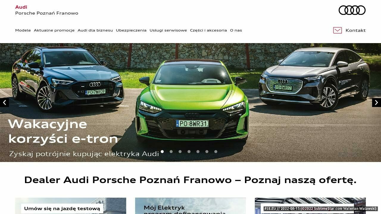 Zrzut ekranu Audi Auto Premium w Szczecinie