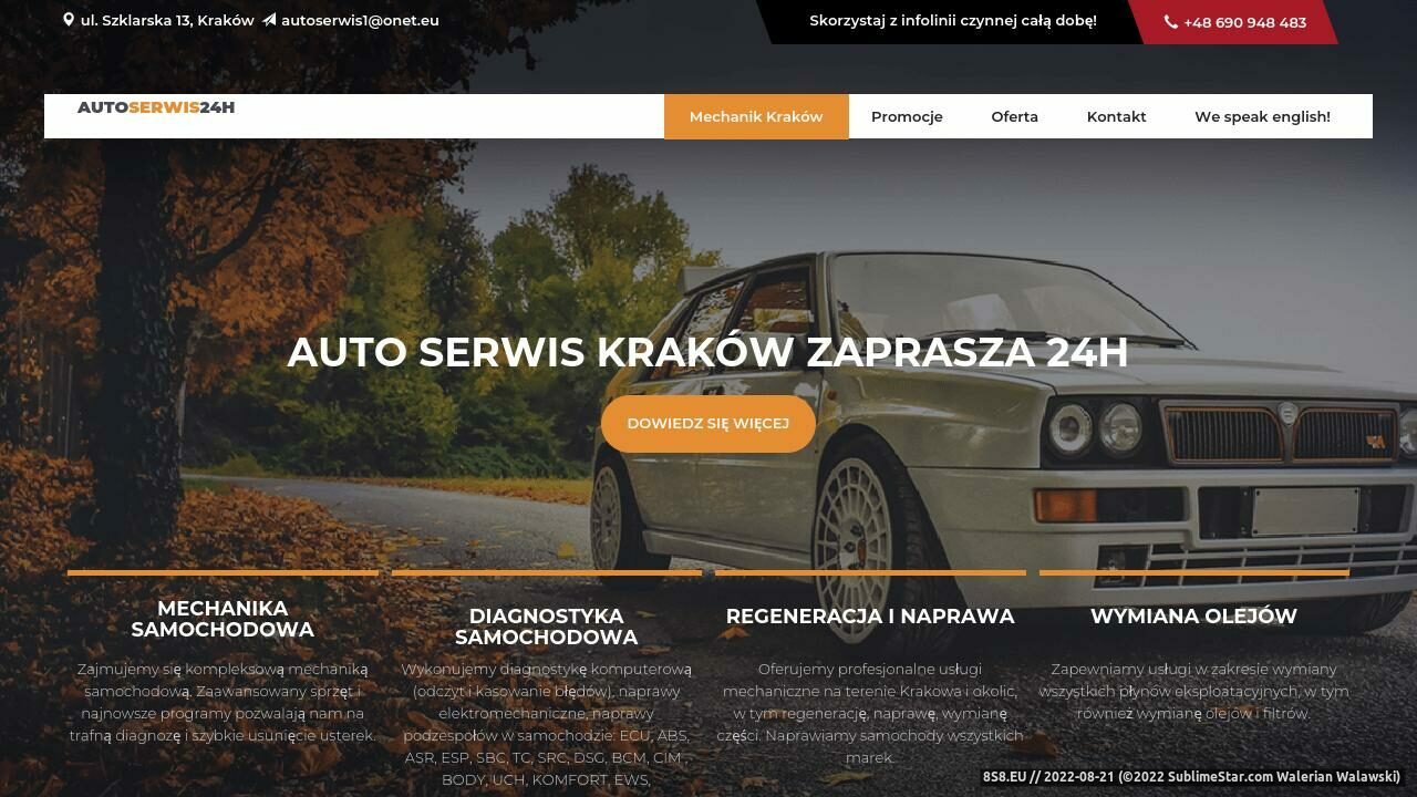 Serwis klimatyzacji oraz elektromechanika 24h (strona autoserwiskrakow24.pl - AutoSerwisKrakow24.pl)